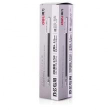 得力（deli）黑色笔芯 中性笔/水笔/签字笔替芯20支装0.5mm(黑) 1支
