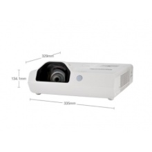 松下（Panasonic）短焦商务办公投影仪 家用教学教育投影机 PT-X3871STC（3800流明 XGA）