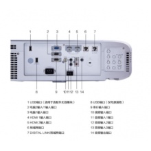 松下（Panasonic）PT-FX500C 商务办公投影机 高性能商用投影仪