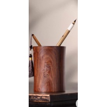 实木笔筒